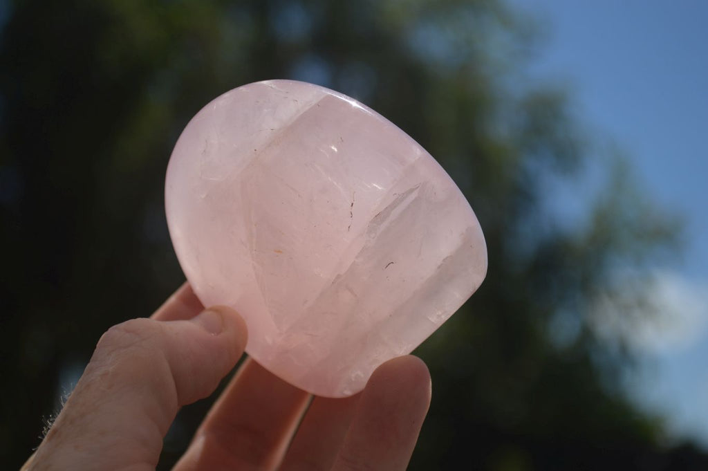 Polished Gemmy Pink Rose Quartz Standing Free Forms  x 6 From Ambatondrazaka, Madagascar - TopRock