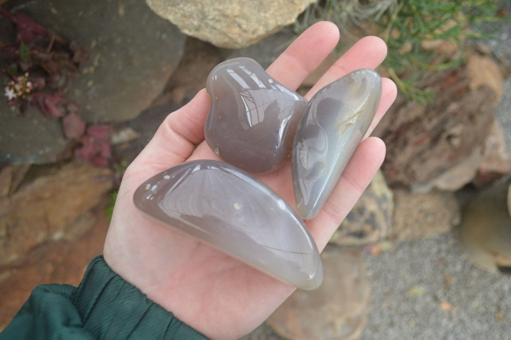 Polished Agate Chalcedony Tumble Stones x 20 From Madagascar - Toprock Gemstones and Minerals 