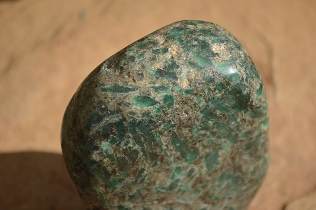 Polished Rare Green Emerald In Matrix Standing Free Form x 1 From Sandawana, Zimbabwe - Toprock Gemstones and Minerals 