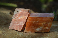 Natural New Sunset Orange Calcite Specimens  x 6 From Spitzkop, Namibia - Toprock Gemstones and Minerals 