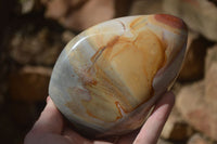 Polished Polychrome / Picasso Jasper Standing Free Forms  x 3 From Madagascar - Toprock Gemstones and Minerals 