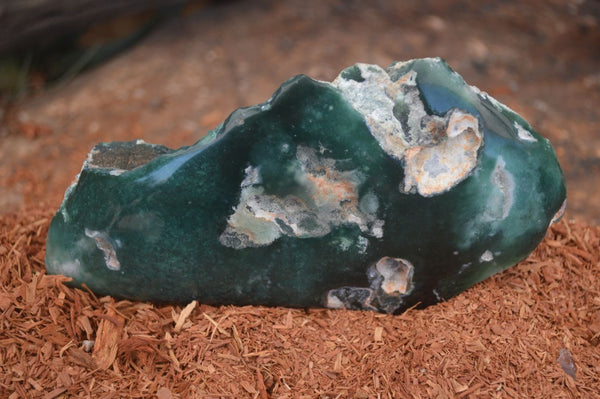 Polished One Side Polished Emerald Mtorolite Plates  x 3 From Zimbabwe - Toprock Gemstones and Minerals 