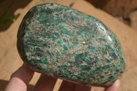 Polished Rare Green Emerald In Matrix Standing Free Form x 1 From Sandawana, Zimbabwe - Toprock Gemstones and Minerals 