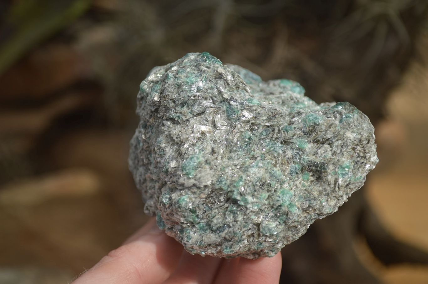 Natural Rare Emerald Mica In Matrix Cobbed Specimens x 6 From Mutoko, Zimbabwe - Toprock Gemstones and Minerals 