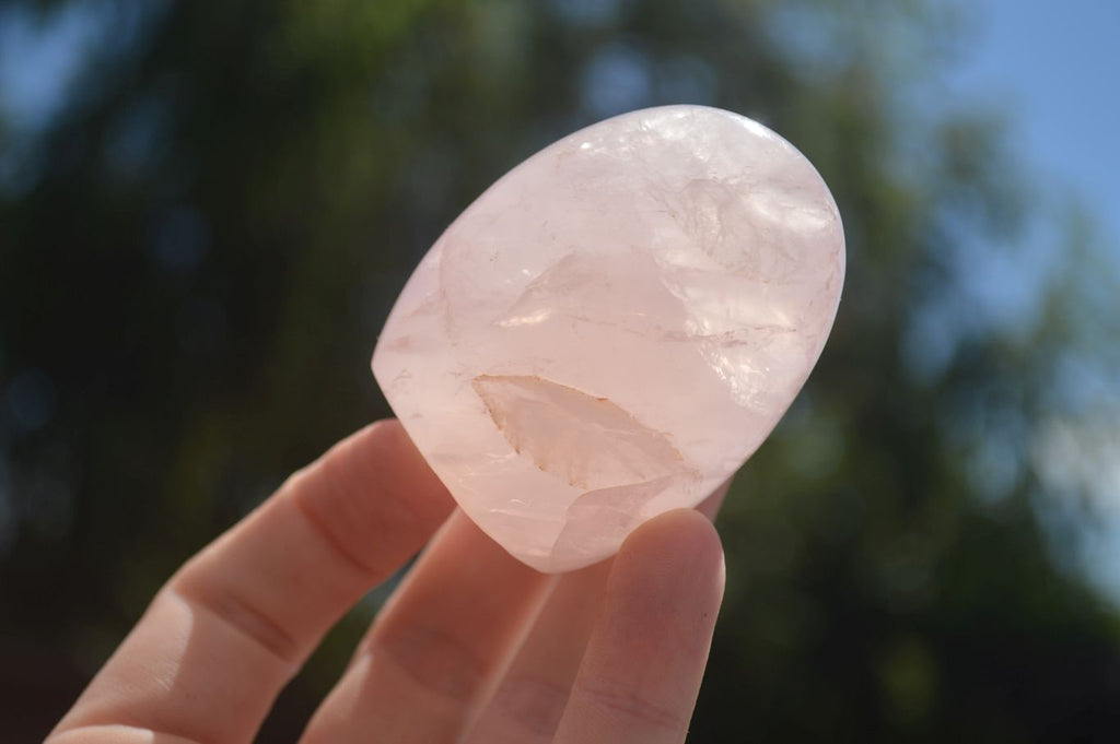 Polished Gemmy Pink Rose Quartz Standing Free Forms  x 6 From Ambatondrazaka, Madagascar - TopRock
