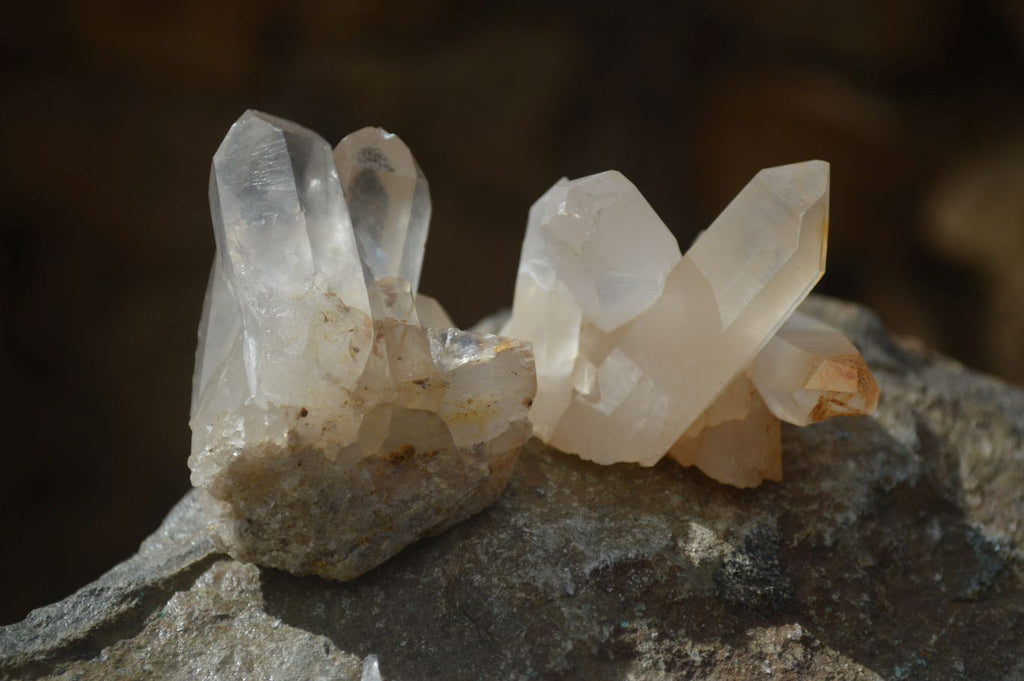 Natural Small Quartz Clusters  x 35 From Madagascar - Toprock Gemstones and Minerals 
