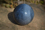 Polished Blue Lazulite Spheres  x 2 From Madagascar - Toprock Gemstones and Minerals 