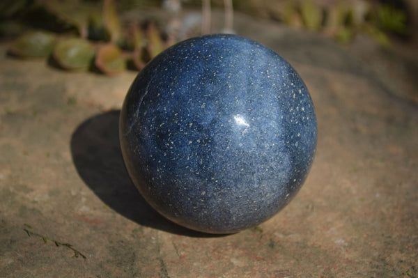 Polished Blue Lazulite Spheres  x 2 From Madagascar - Toprock Gemstones and Minerals 