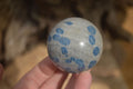Polished Blue Spotted Spinel Quartz Spheres x 6 From Madagascar - Toprock Gemstones and Minerals 