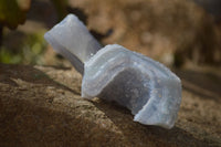 Natural Etched Blue Chalcedony Specimens  x 6 From Nsanje, Malawi - Toprock Gemstones and Minerals 