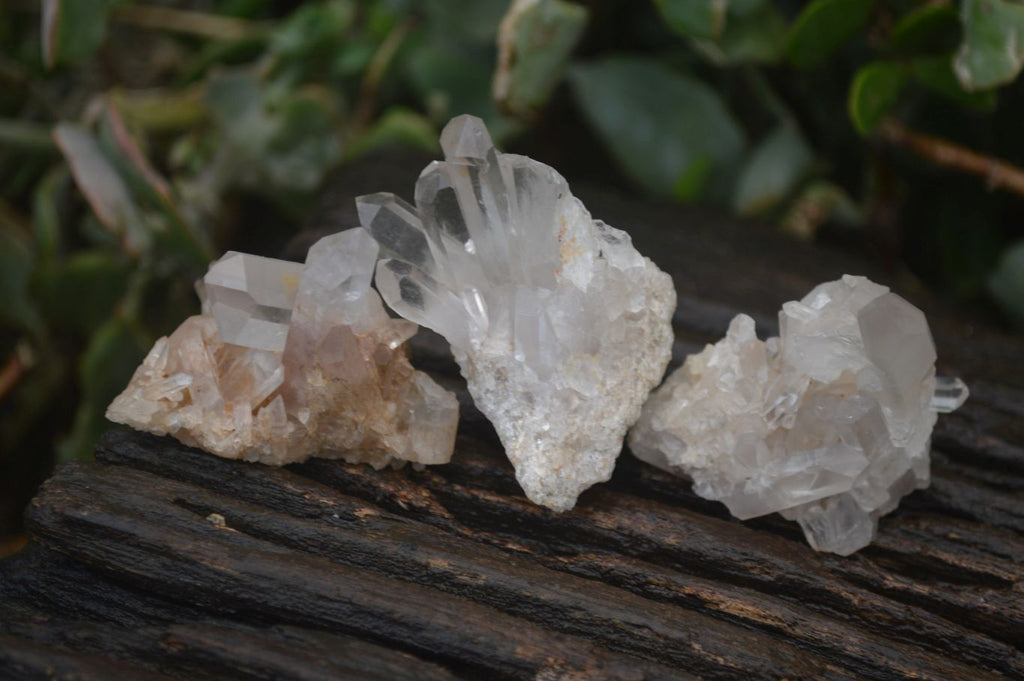 Natural Small Quartz Clusters  x 35 From Madagascar - Toprock Gemstones and Minerals 