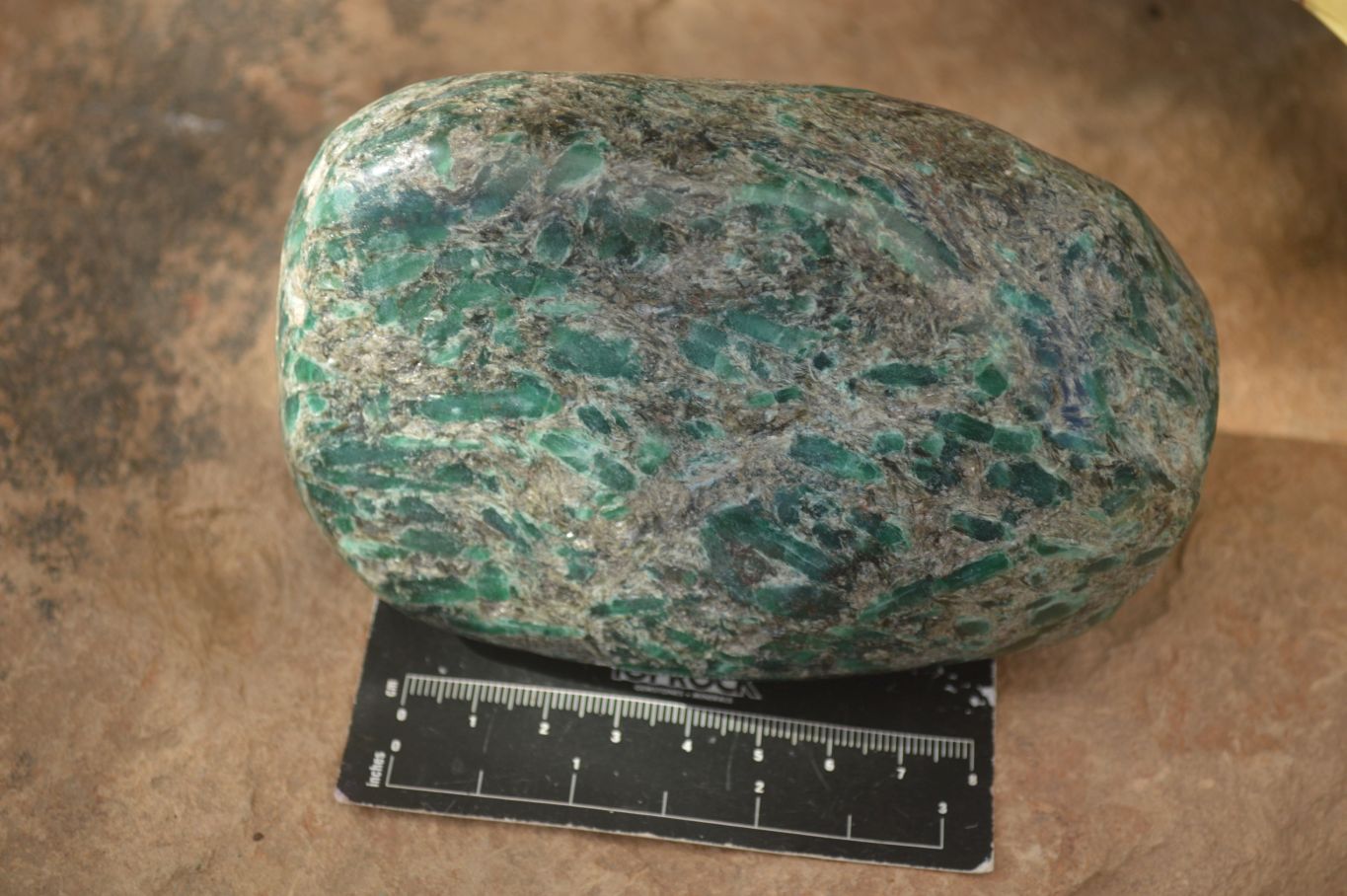 Polished Rare Green Emerald In Matrix Standing Free Form x 1 From Sandawana, Zimbabwe - Toprock Gemstones and Minerals 