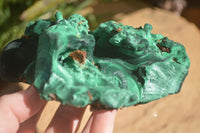 Natural Chatoyant Silky Malachite Specimens  x 4 From Kasompe, Congo - Toprock Gemstones and Minerals 