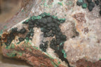 Natural Rare Ball Malachite On Drusy Quartz & Dolomite Matrix  x 1 From Kambove, Congo - Toprock Gemstones and Minerals 