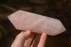 Polished Double Terminated Rose Quartz Points x 4 From Ambatondrazaka, Madagascar - Toprock Gemstones and Minerals 