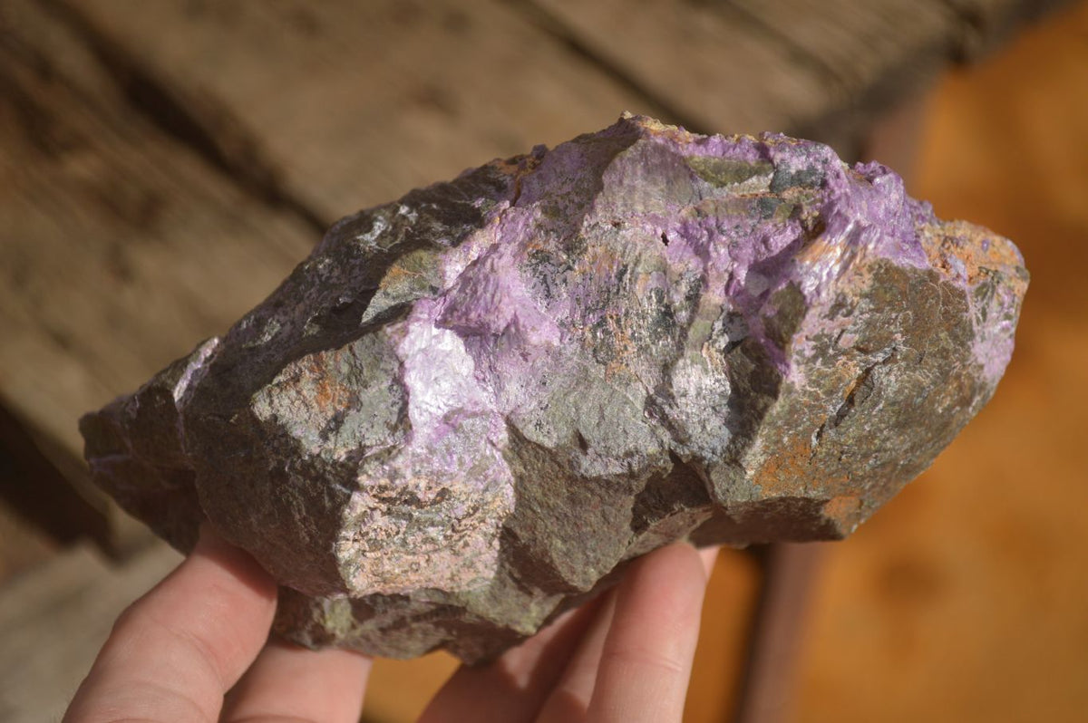 Natural Rough Stichtite Specimens x 2 From Barberton, South Africa - Toprock Gemstones and Minerals 