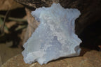 Natural Etched Blue Chalcedony Specimens  x 6 From Nsanje, Malawi - Toprock Gemstones and Minerals 