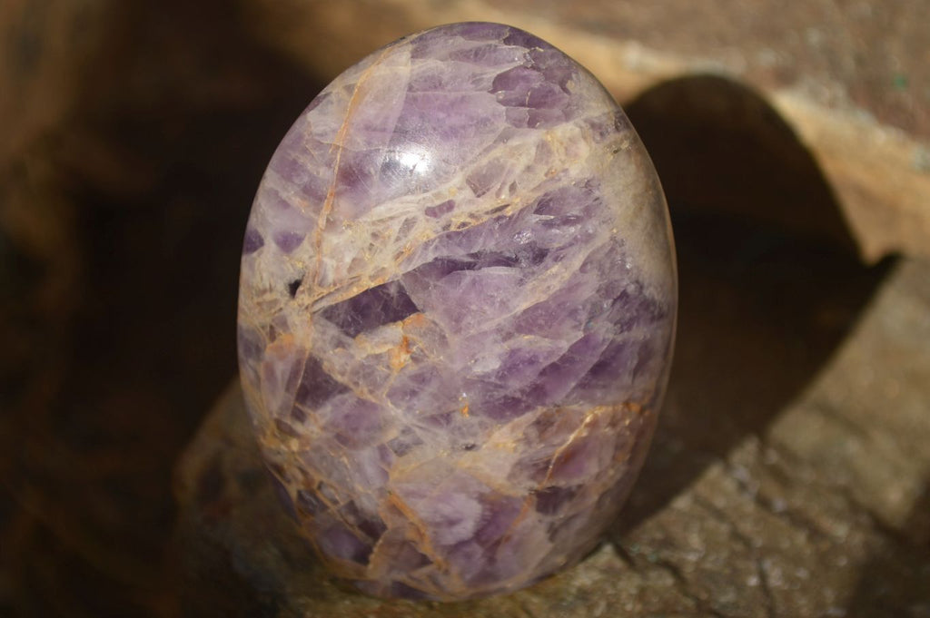 Polished  Dream Amethyst Standing Free Forms x 6 From Madagascar - Toprock Gemstones and Minerals 