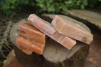 Natural New Sunset Orange Calcite Specimens  x 12 From Spitzkop, Namibia - Toprock Gemstones and Minerals 