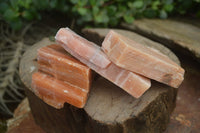 Natural New Sunset Orange Calcite Specimens  x 12 From Spitzkop, Namibia - Toprock Gemstones and Minerals 