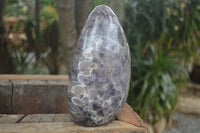 Polished Extra Large Flower Chevron Amethyst Display Piece x 1 From Madagascar - Toprock Gemstones and Minerals 