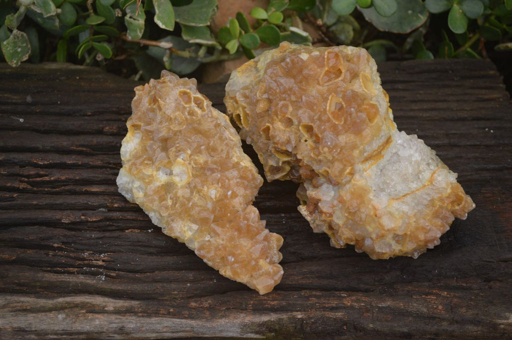 Natural Limonite Quartz Clusters x 2 From Solwezi, Zambia - Toprock Gemstones and Minerals 