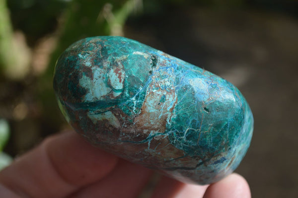 Polished Blue Shattuckite Free Forms  x 6 From Kaokoveld, Namibia - Toprock Gemstones and Minerals 