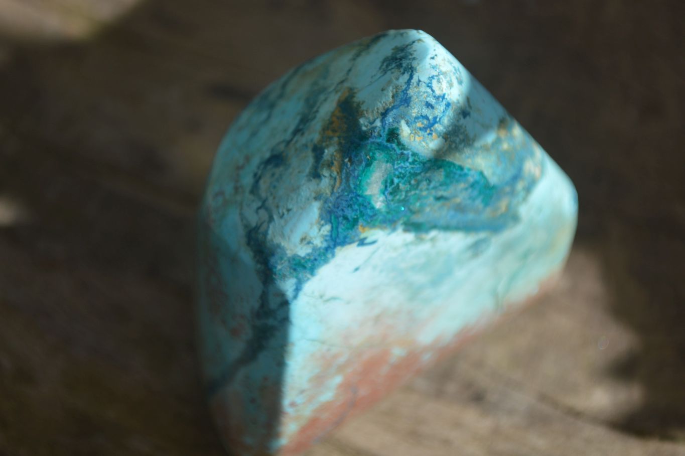 Polished Blue Shattuckite Free Forms  x 6 From Kaokoveld, Namibia - Toprock Gemstones and Minerals 