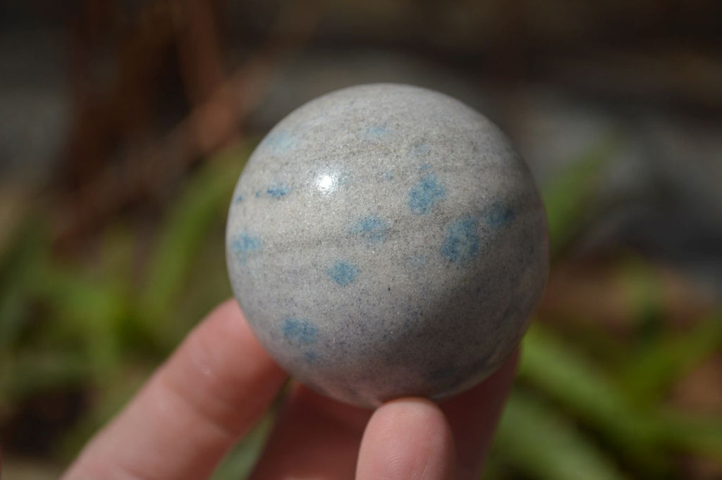 Polished Blue Spotted Spinel Quartz Spheres x 6 From Madagascar - Toprock Gemstones and Minerals 