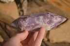 Polished  Double Terminated Purple Lepidolite Points  x 4 From Mozambique - Toprock Gemstones and Minerals 