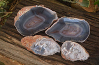 Polished Red Sache River Agate Nodules x 4 From Sashe River, Zimbabwe - Toprock Gemstones and Minerals 