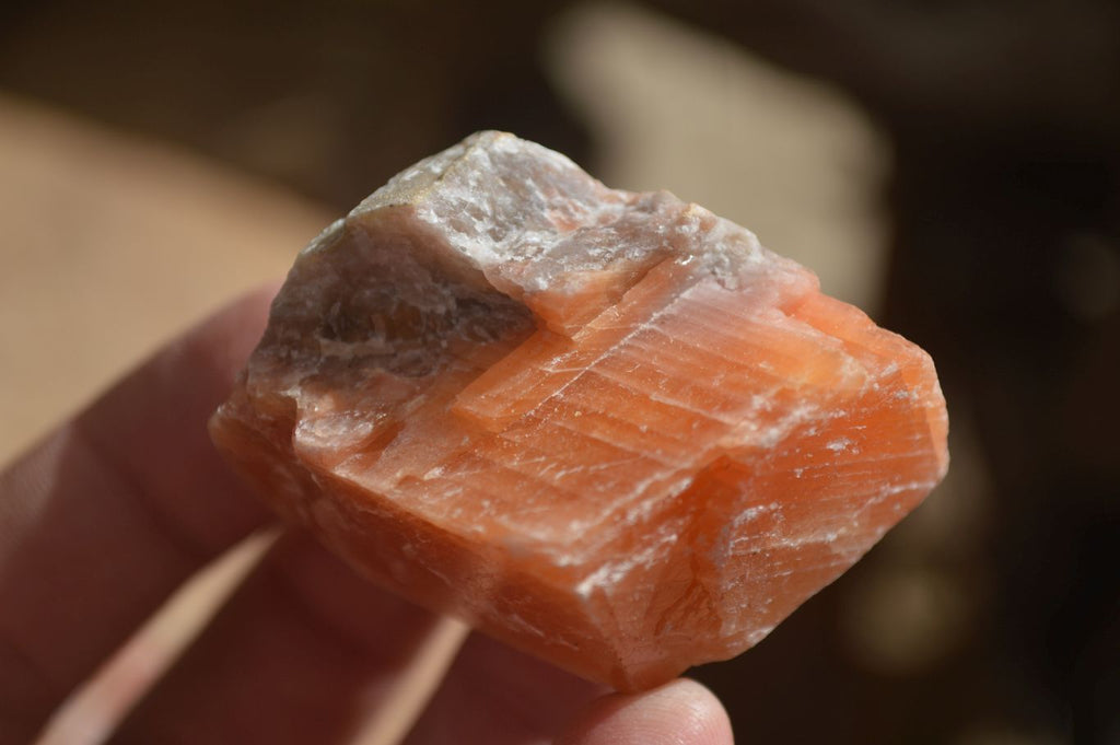 Natural New Sunset Orange Calcite Specimens  x 24 From Spitzkop, Namibia - Toprock Gemstones and Minerals 
