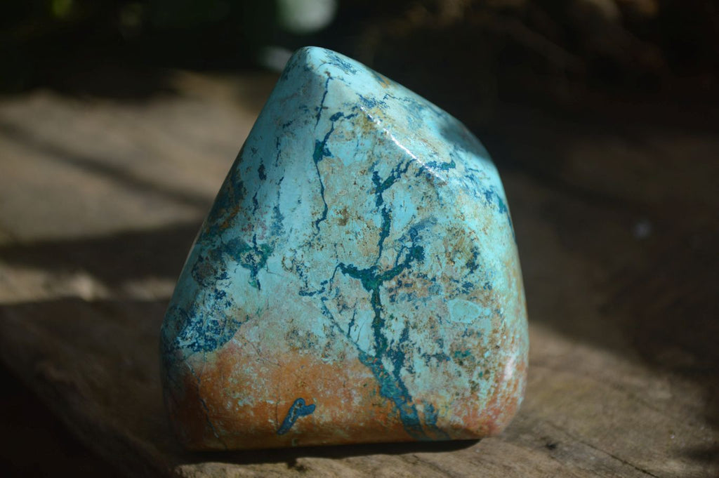 Polished Blue Shattuckite Free Forms  x 6 From Kaokoveld, Namibia - Toprock Gemstones and Minerals 