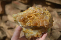 Natural Limonite Quartz Clusters x 2 From Solwezi, Zambia - Toprock Gemstones and Minerals 