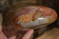 Polished Polychrome Jasper Standing Free Forms  x 2 From Marovato, Madagascar - Toprock Gemstones and Minerals 