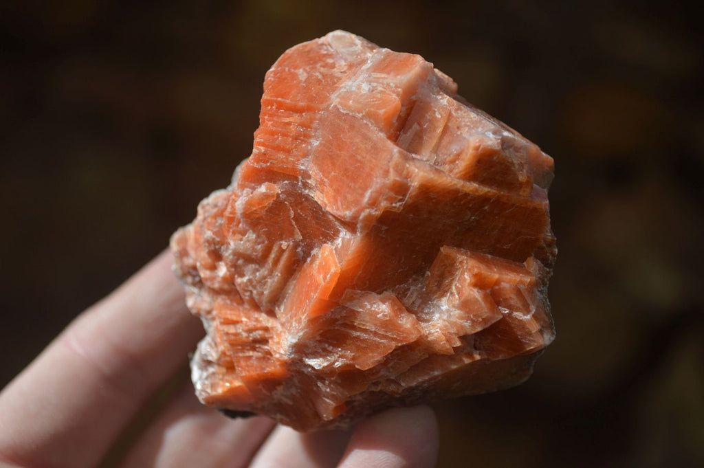 Natural New Sunset Orange Calcite Specimens  x 12 From Spitzkop, Namibia - Toprock Gemstones and Minerals 