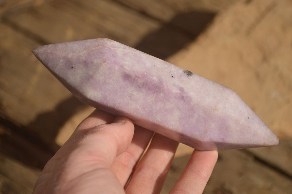 Polished  Double Terminated Purple Lepidolite Points  x 4 From Mozambique - Toprock Gemstones and Minerals 