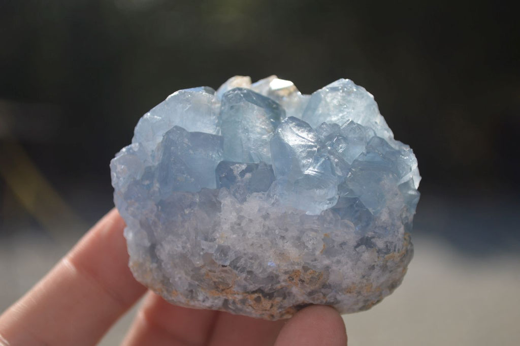 Natural Blue Celestite Crystal Specimens  x 5 From Sakoany, Madagascar - Toprock Gemstones and Minerals 