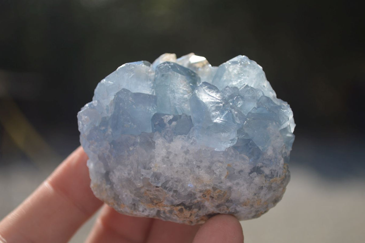 Natural Blue Celestite Crystal Specimens  x 5 From Sakoany, Madagascar - Toprock Gemstones and Minerals 