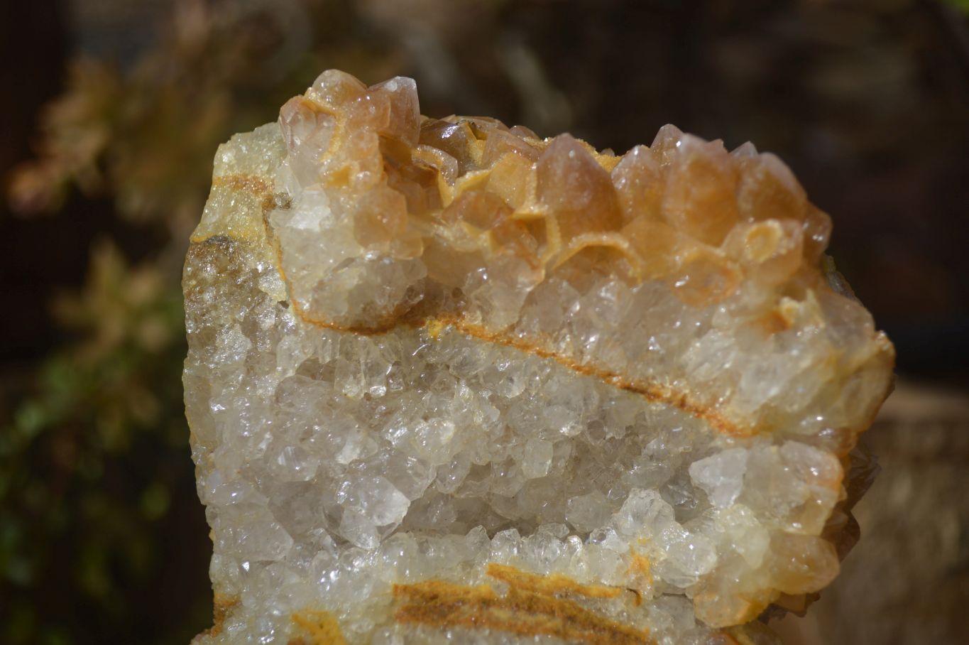 Natural Limonite Quartz Clusters x 2 From Solwezi, Zambia - Toprock Gemstones and Minerals 