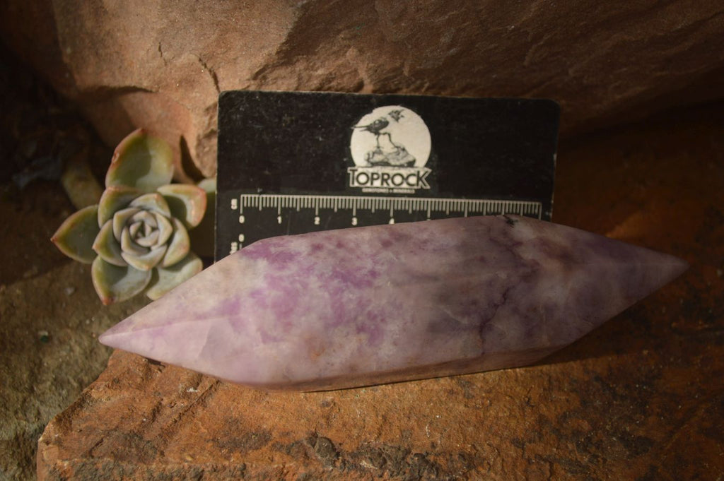 Polished  Double Terminated Purple Lepidolite Points  x 4 From Mozambique - Toprock Gemstones and Minerals 
