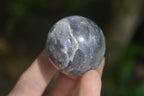 Polished Purple Lepidolite Spheres  x 6 From Madagascar - Toprock Gemstones and Minerals 
