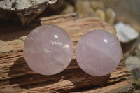 Polished Star Rose Quartz Spheres x 6 From Ambatondrazaka, Madagascar - TopRock