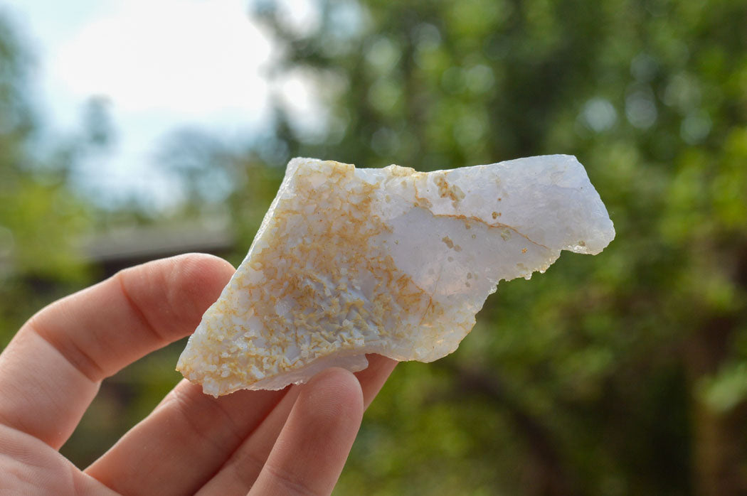 Natural Etched Blue Chalcedony Agate Specimens  x 12 From Nsanje, Malawi - TopRock