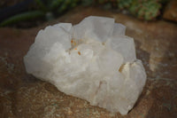 Natural "Cathedral Window" Candle Quartz Formations  x 3 From Madagascar - Toprock Gemstones and Minerals 