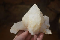 Natural "Cathedral Window" Candle Quartz Formations  x 3 From Madagascar - Toprock Gemstones and Minerals 