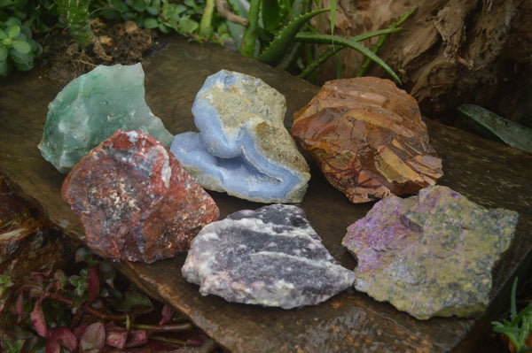 Natural Mixed Selection Of Large Rough Specimens  x 6 From Southern Africa - Toprock Gemstones and Minerals 