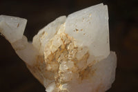 Natural "Cathedral Window" Candle Quartz Formations  x 3 From Madagascar - Toprock Gemstones and Minerals 