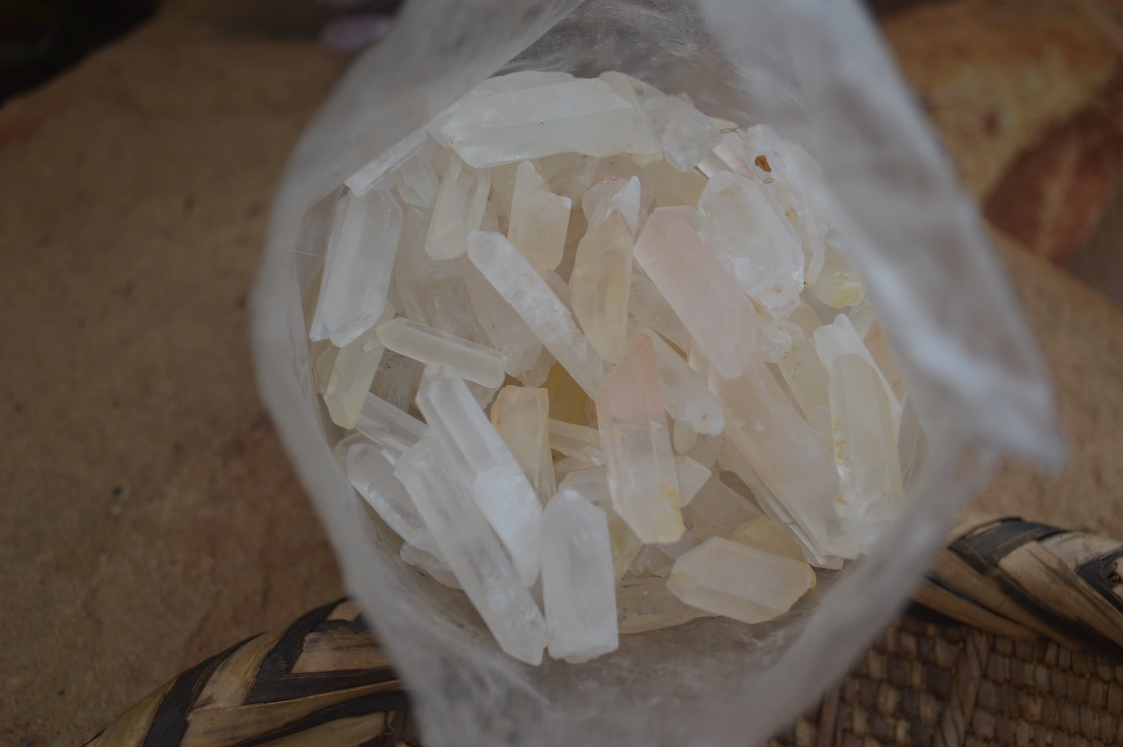 Natural Small Clear Madagascar Quartz Crystals  - Sold per 1 kg - From Madagascar - TopRock