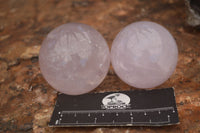 Polished Star Rose Quartz Spheres x 6 From Ambatondrazaka, Madagascar - TopRock